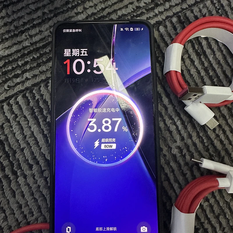 Original OPPO 80W SuperVOOC Fast Charging Power Adapter with USB-C Cable