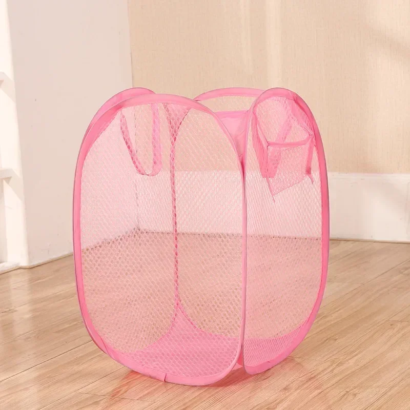 Foldable Monochrome Laundry Storage Basket