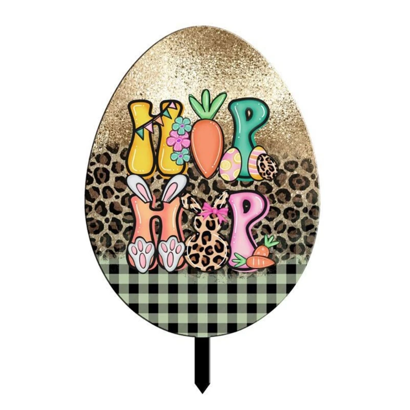 Easter Stake Lawn Art Ig Popular Parterre Flower Pots Decorations Yard