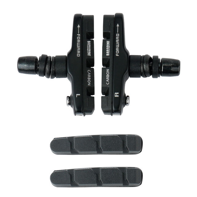 Carbon Rims V-Brake Blocks BMX Folding Bicycle Braking Pads Linear Pull Friction Wheel Brake Replaceable Inserts