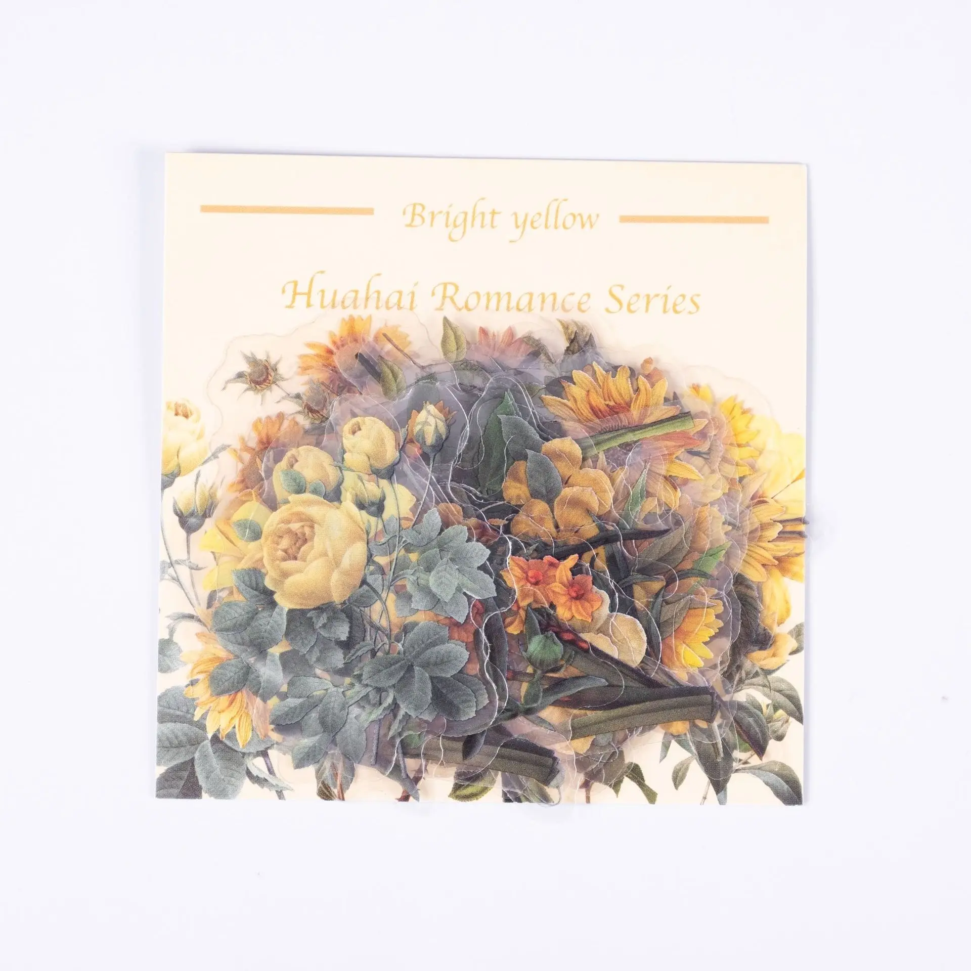 Card Lover 40 Pcs [Romantic Flower Sea Series] Vintage Journal Stickers Waterproof Paper Sticker Paper  Material Scrapbook Kit