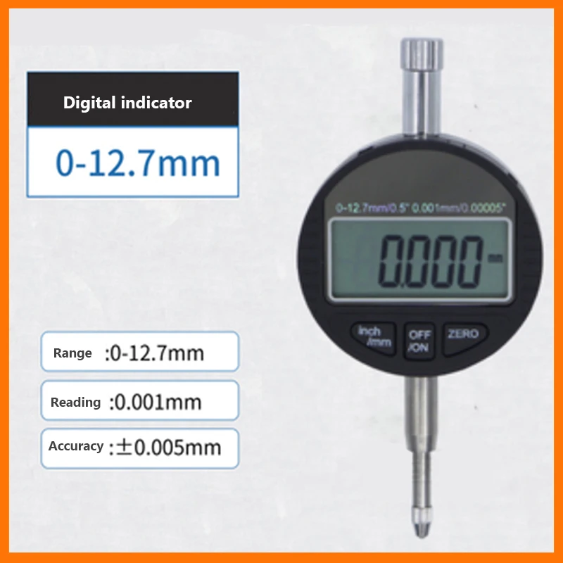Description Picture 4 of item0-12.7mm digital dial depth gage with harden alloy measuring head dial gauges depth indicator measuring instrument