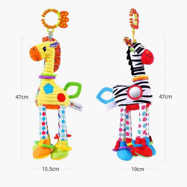 Plush Animal Baby Rattle 6