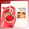 Powder Blusher Easy To Color 3D Natural Bare Lips Cheeks Combined Brighten Moisturize Facial Powder Blusher 2