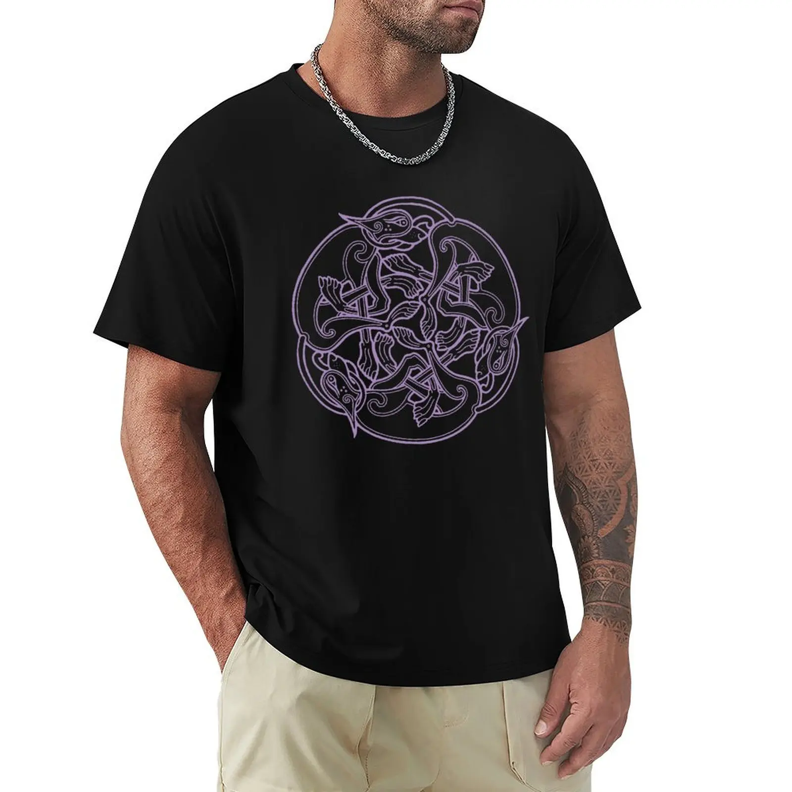 

Celtic Chasing Dogs - purple T-Shirt sports fans boys whites designer t shirt men