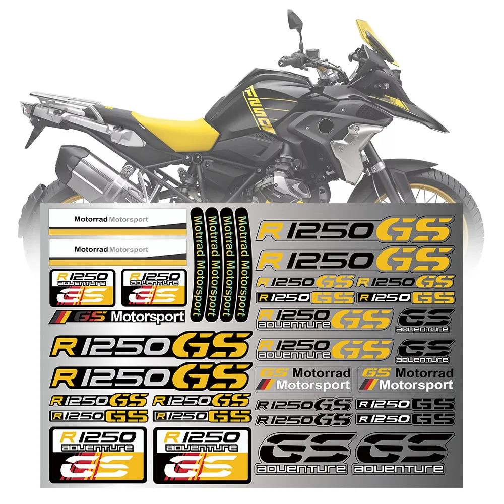 R1250gs Adventure Bmw R1250gs Stickers Decals Bmw 1250 Gs Adventure 2021 Motorcycle 3D Resin Reflective Decal  Sticker For BMW R1250GS