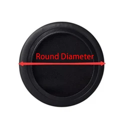 Premium Replacement Leather Sponge Foam Ear Pad Cushions (Round 50mm)