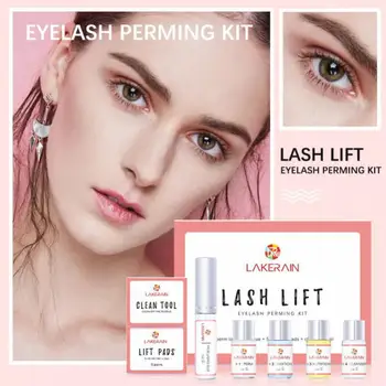 살롱 가정용 속눈썹 리프팅 키트, 간단한 케라틴 속눈썹 파마 세트, 속눈썹 리프팅 곱슬 인공물 속눈썹 성장, 아이 메이크업 키트 사용