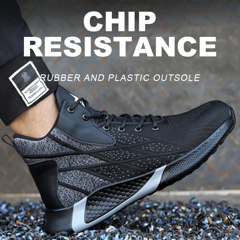 Man Safety Boots High top Safety Shoes Men Women Steel Toe Work