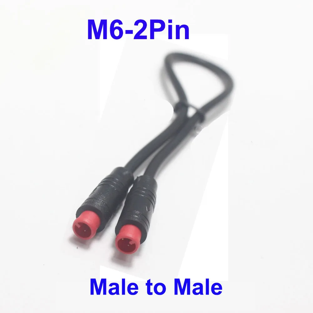 Waterproof 6-Pin Electric Connector Plug for Scooters - Male/Female Signal Sensor Cable