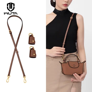 WUTA Luxury Brand Genuine Leather Bag Strap Replacement Adjustable Shoulder  Straps Cross body Bag Accessories for