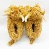 Highland Cow Plush Slippers with Socks Brown Cattle Home Slippers Scottish Animals Warm Soft Shoes Christmas Plushie Gift 5