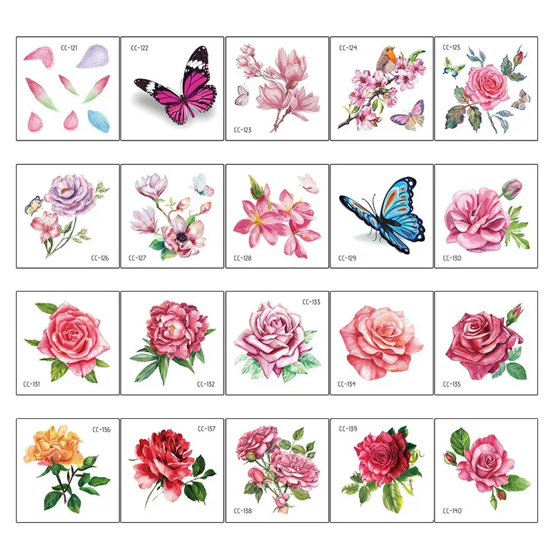 Tattoo Sticker Temporary Tattoos Makeup Stickers 20 PCS/SET Cartoon Tattoos
