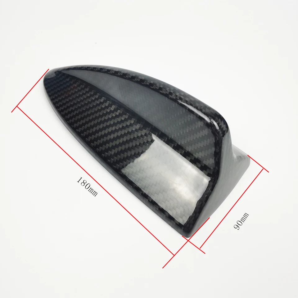 Carbon Fiber Shark Fin Antenna Cover For BMW 1 & 3 Series (E82, E46, E90, E92) - Black