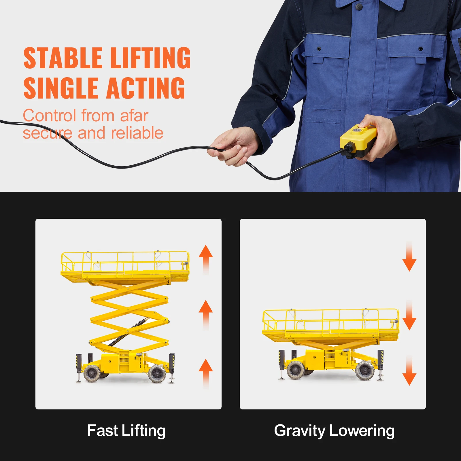 Hydraulic Power Unit Single Acting Dump Trailer Pump 3200 PSI