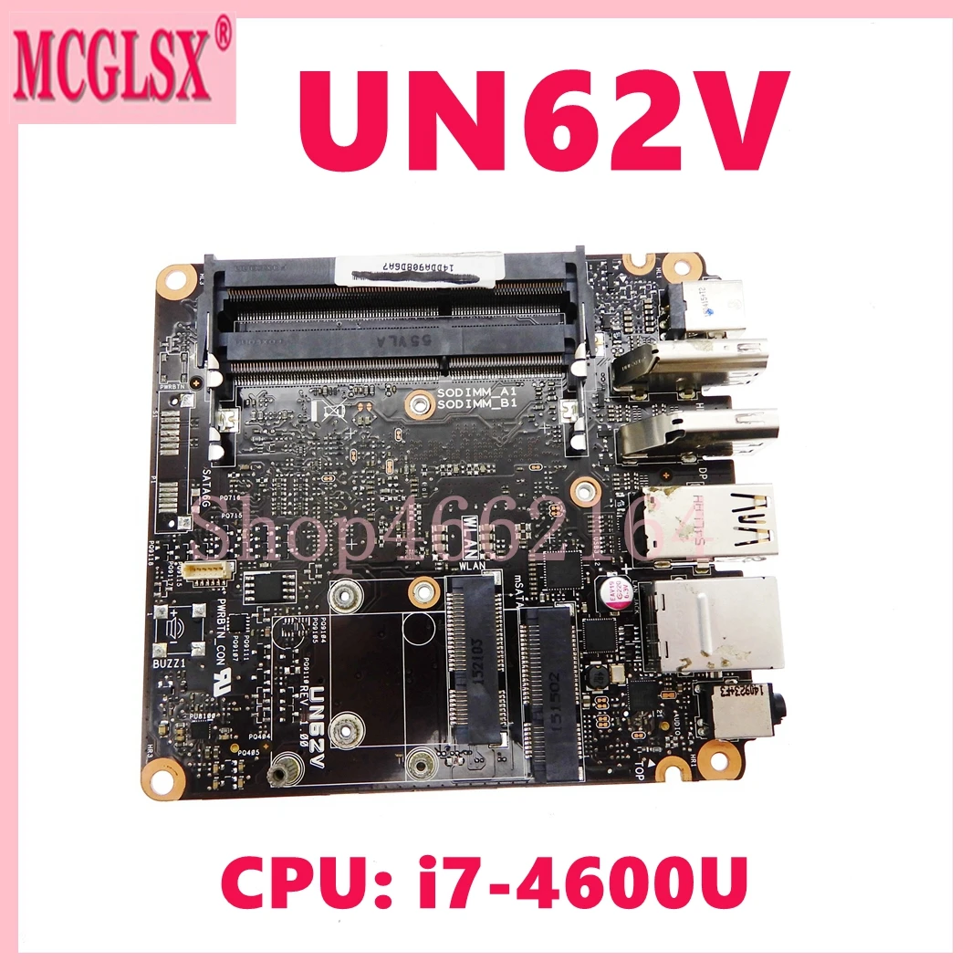 UN62V с процессором i7-4600U материнская плата для ASUS Vivo Mini PC UN62V Mini HD системная плата 100% протестирована ОК