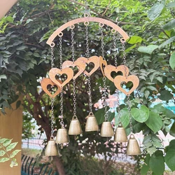 Elegant Iron Art Wind Chime for Outdoor Decor - Enhances Garden Ambiance with Soothing Sounds (Hj - Axld - 5032)