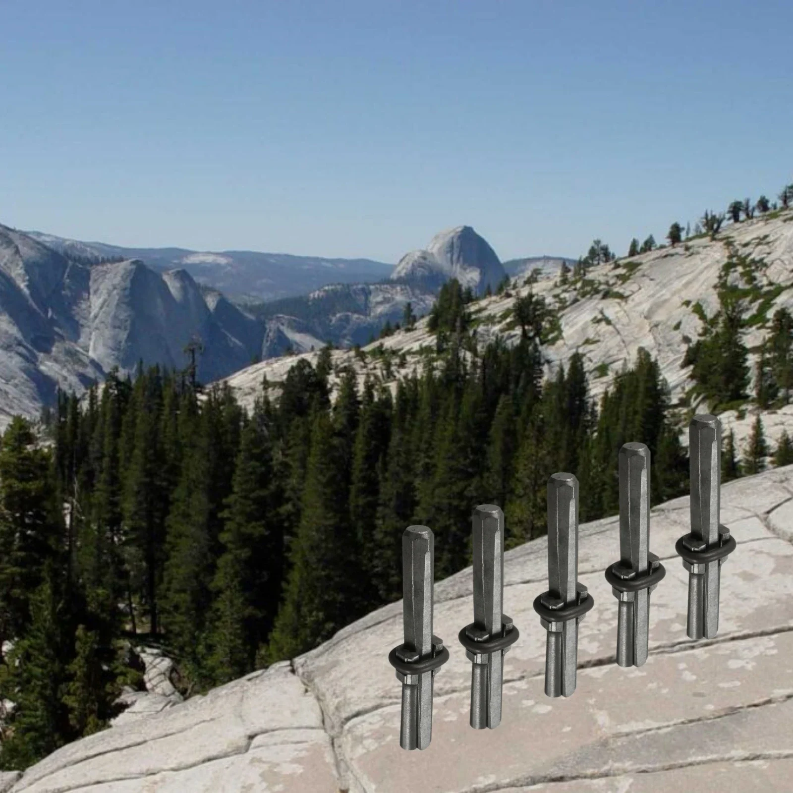 10-Piece Rock Splitting Wedge & Shims Kit – 5/8" Heavy Duty For Stone, Concrete, Granite