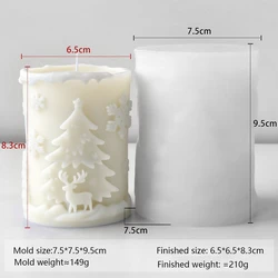 Festive Snowflake Candle Silicone Mold for DIY Holiday Decor and Gift Crafting (J - 5322)
