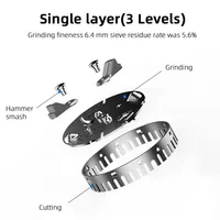 Wireless Switch 3 Stage Grinding 370W Household Kitchen Processor Crushing Food Waste Shredder Machine Sink Garbage Disposaer 2