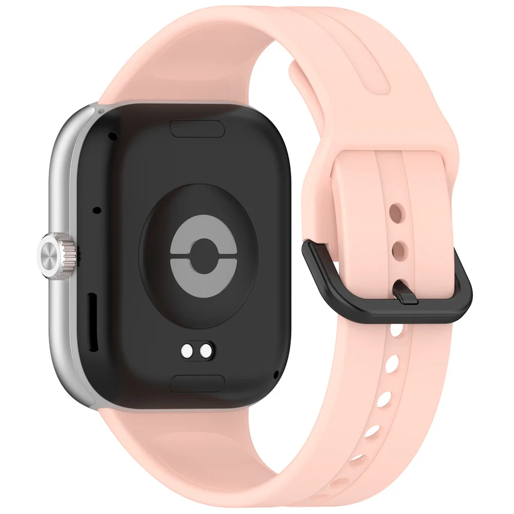 Premium Silicone Watchband with Black Buckle for Enhanced Comfort