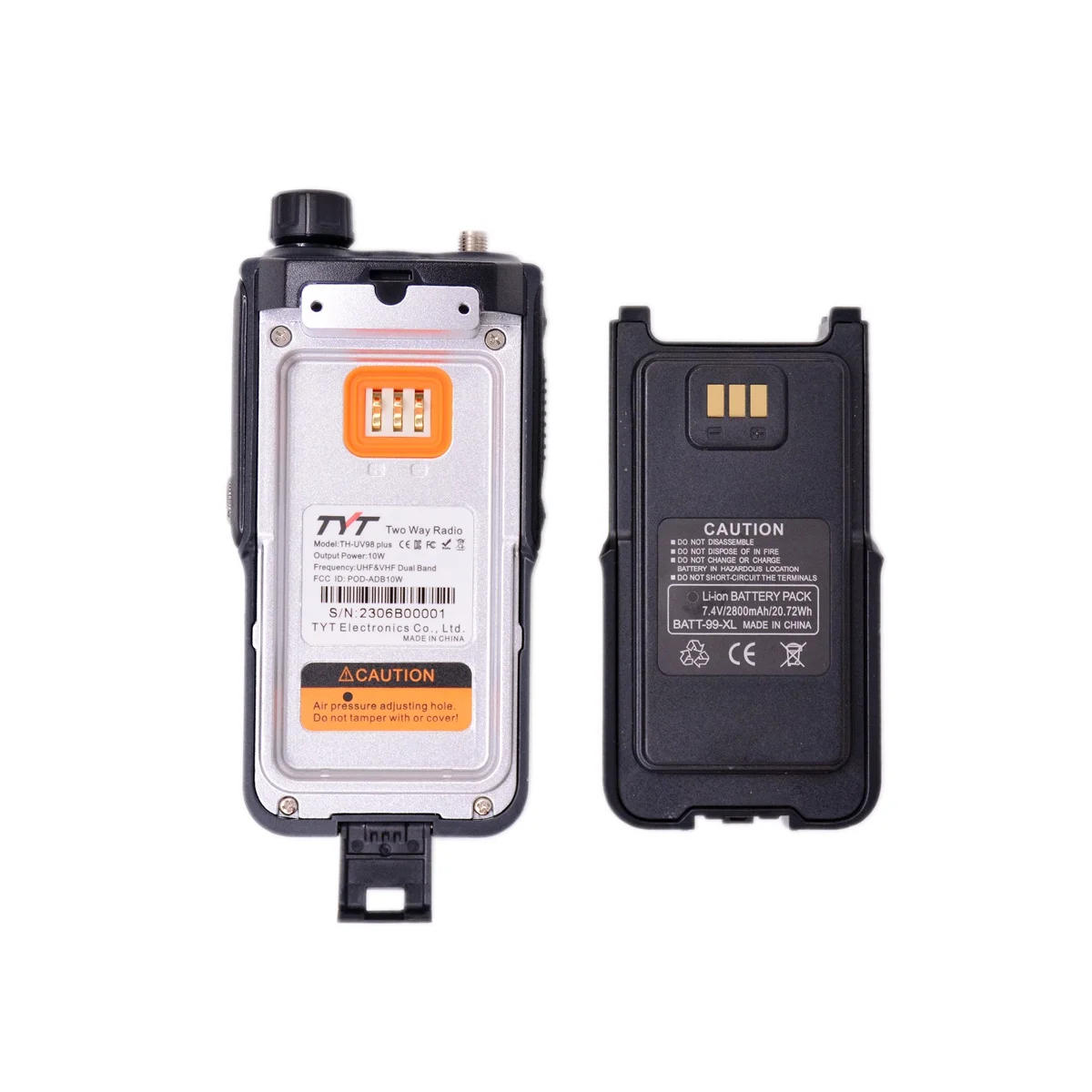 TYT TH-UV98 10Watt 3200mAh Dual Band Walkie Talkie 136-174MHz 400-480MHz Two Way Radio 4