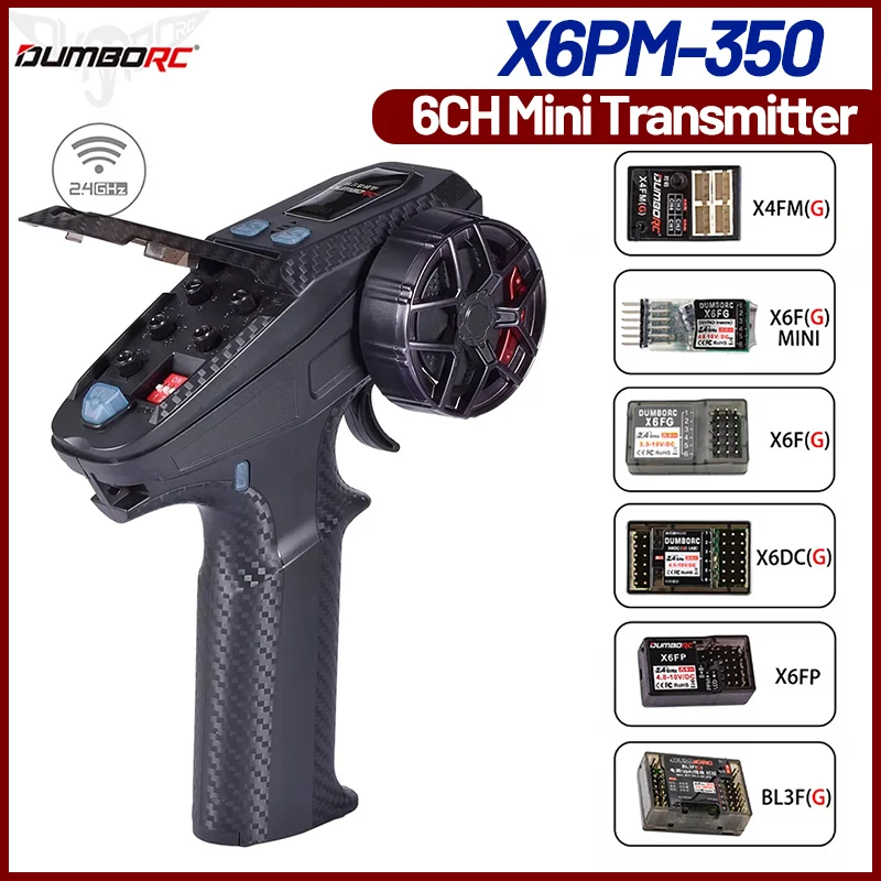 Émetteur Et Récepteur RC DumboRC X6PM-350 2,4 GHz 6 Canaux - Pour Voiture, Bateau RC - Neuf