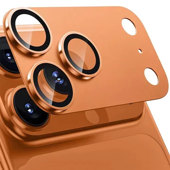 Protezione per fotocamera con armatura in metallo per iPhone 17 ProMax 17Pro 17Air Custodia in lega Lente posteriore Copertura in vetro temperato Tappo protettivo
