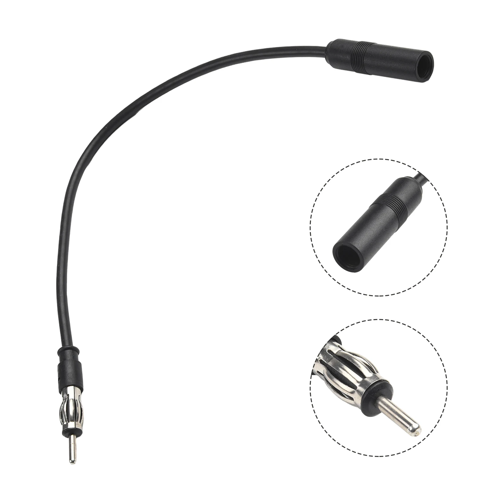 Universal Car Radio Antenna Extension Cable - Durable ABS