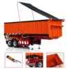 2 Axles RC Metal Trailer 1/14 RC Hydraulic Dump Trailers with Electric Legs for TAMIYAYA RC Tractor Truck Car Dumper Model Toys 1