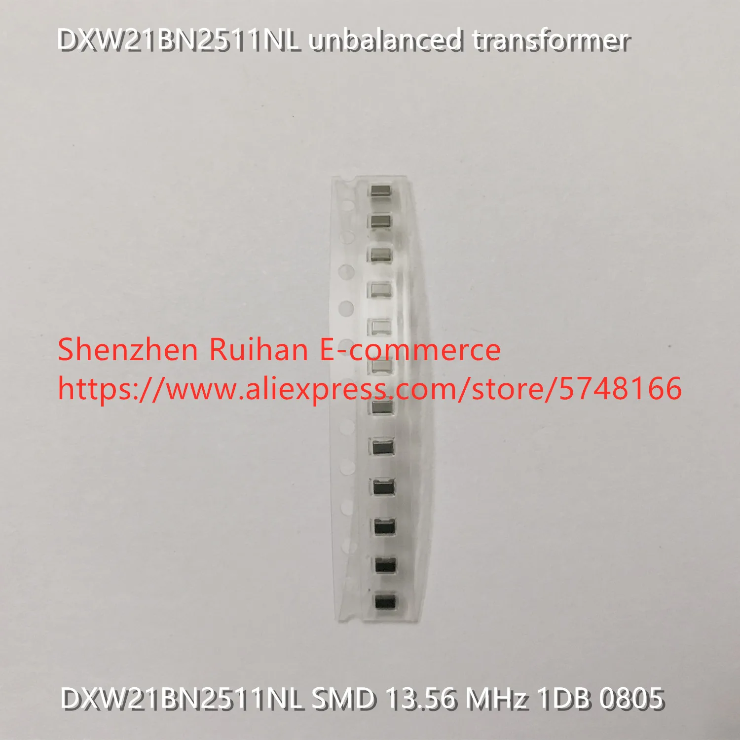 기존 100% DXW21BN2511NL 불균형 변압기 SMD 13.56 MHz 1DB 0..