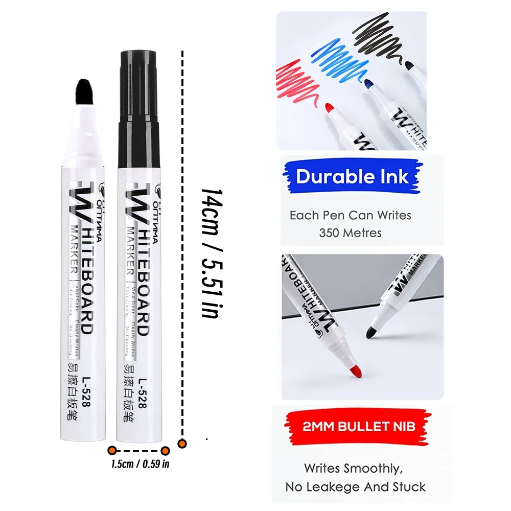 Erasable Whiteboard & Blackboard Markers 2