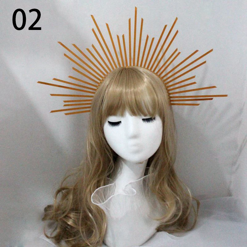 Diy Kit Festival Rose Flower Halo Crown Sunburst Patron Saint Virgin Birthday Headdress Mary Headlights Wedding