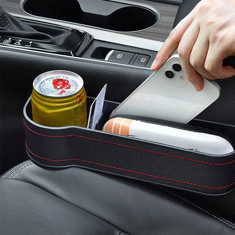 Car Seat Gap Storage Box Cup PU Leather Pocket Catcher Organizer Phone Bottle Cups Holder Multifunctional Accessories |
