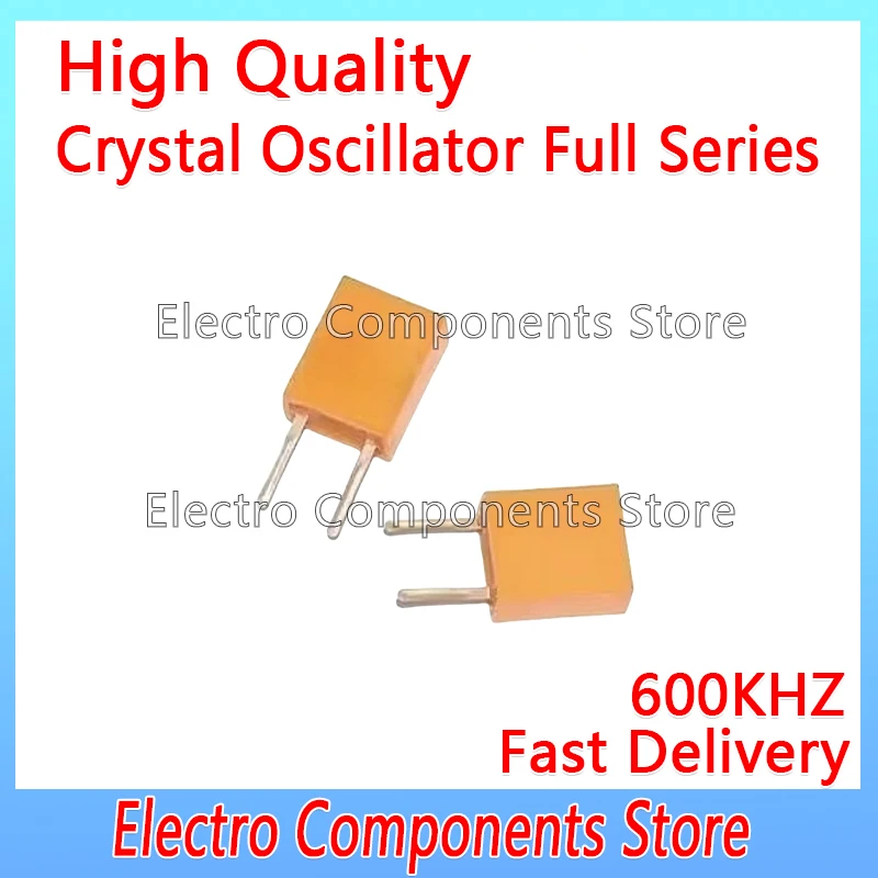 10PCS/Lot 2Pin Throught Hole Ceramic Crystal Oscillator CRB600P ZTB600P 600K 600KHZ Ceramic Resonator