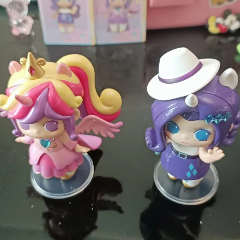 Genuine Mini World Pony Series Blind Box Anime Figure Cute Magic Model Dolls Caja Ciega Mystery Box Kid Girl Surprise Gifts Toy