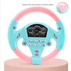 2 Colors Kids Simulate Driving Car Copilot Steering Wheel Eletric Baby Souding Musical Educational Stroller Driving Vocal Toys 4