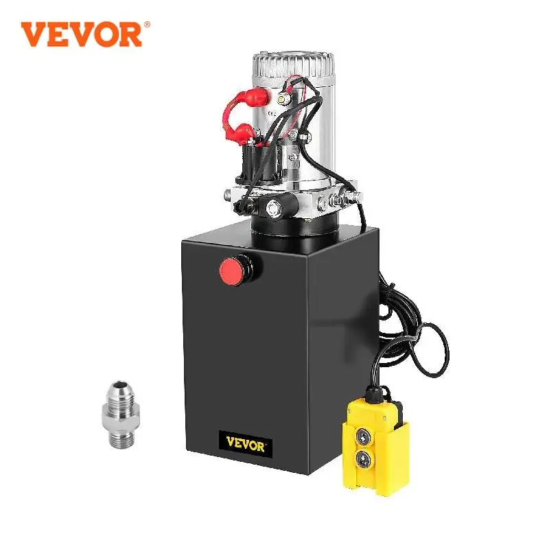 Vevor Car Jack Pompa Idraulica 12V Dc Single Action 4-20 Quart Dump Trailer Power Unit Telecomando Gru Camion Car Lift Motor
