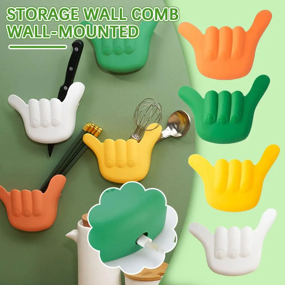 Multifunctional Storage Wall Comb Wall-mounted Cute Finger Bedroom Plug Miscellaneous Box Storage Phone Mobile Charging Cas I5Y8 multifunctional storage wall comb wall mounted cute case plug box miscellaneous charging bedroom finger mobile phone storag o7f3