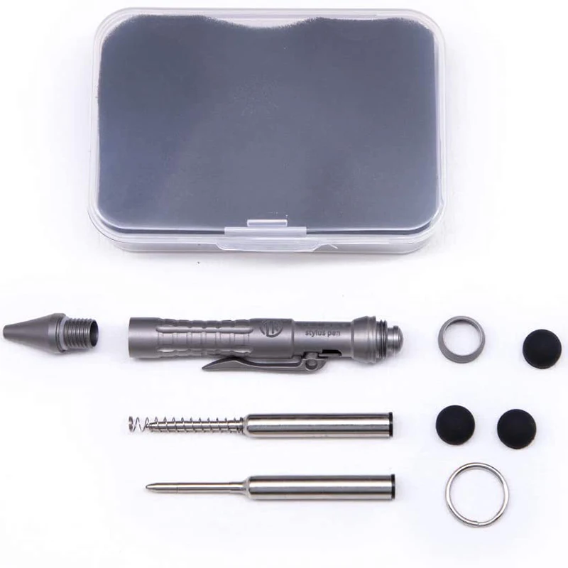 Mini Stylo à Bille, Mini Porte-clés en Titane, Mini Stylo en Titane Pur
