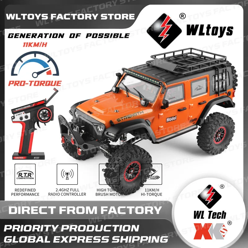 1:10 Wltoys 104010 Electric Four-Wheel Drive Climbing Off-Road Vehicle Simulation Rc Remote Control Vehicle Toys Birthday Gifts 2