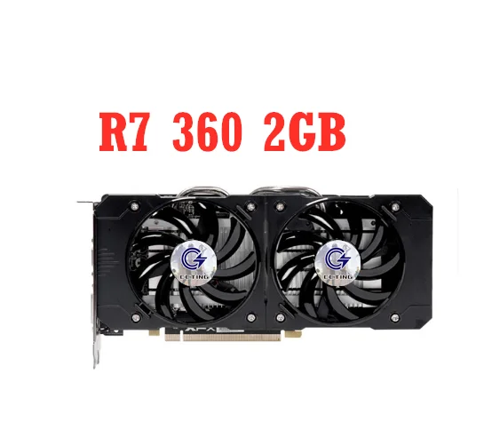 

C CCTING R7 360 2GB GDDR5 Video Card AMD Radeon R7 360p 2G Graphics Screen Cards Desktop PC PCI-E Game Map Videocard RGT XFX