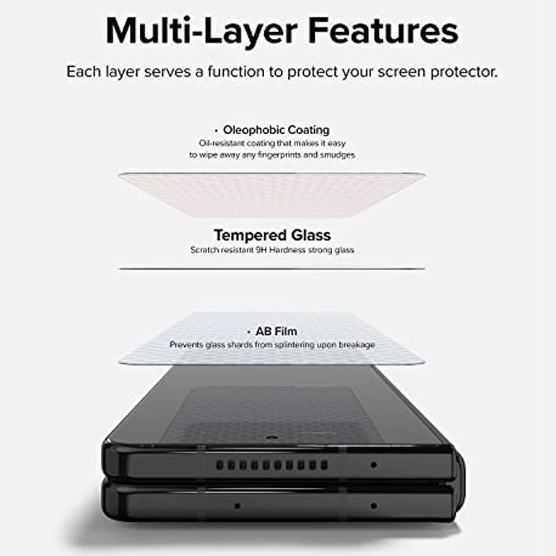 Oleophobic HD Tempered Glass Screen Protector For Samsung Galaxy Z FOLD 3 5 4 Protective Glass
