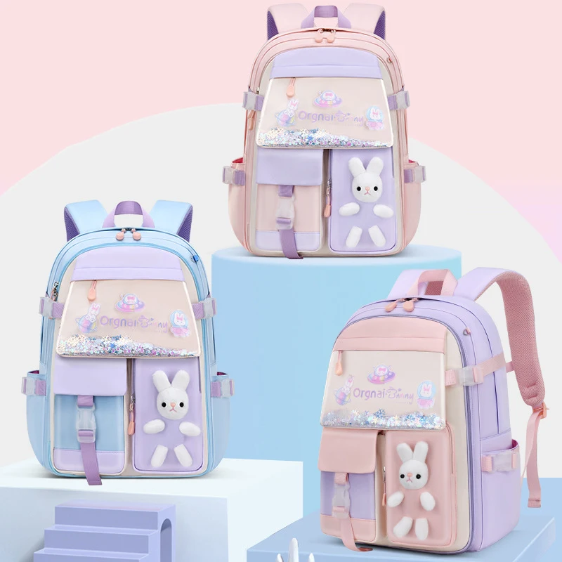 Cute Girls Schoolbags For 1-6 Grade Children Primary School Backpack Gift Waterproof Student Knapsack Mochila