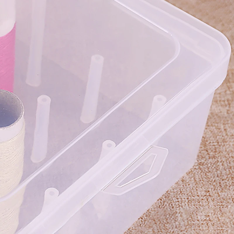 Sewing Thread Storage Box 42 Pieces Spools Bobbin Carrying Case Container Holder Organizing Case