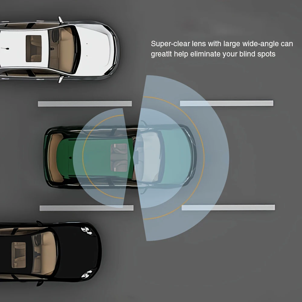 3 Camera 1080P HD Dash Recorder 2.0-Inch IPS Screen Night Vision Recorder Large Wide Angle Cycle Recording