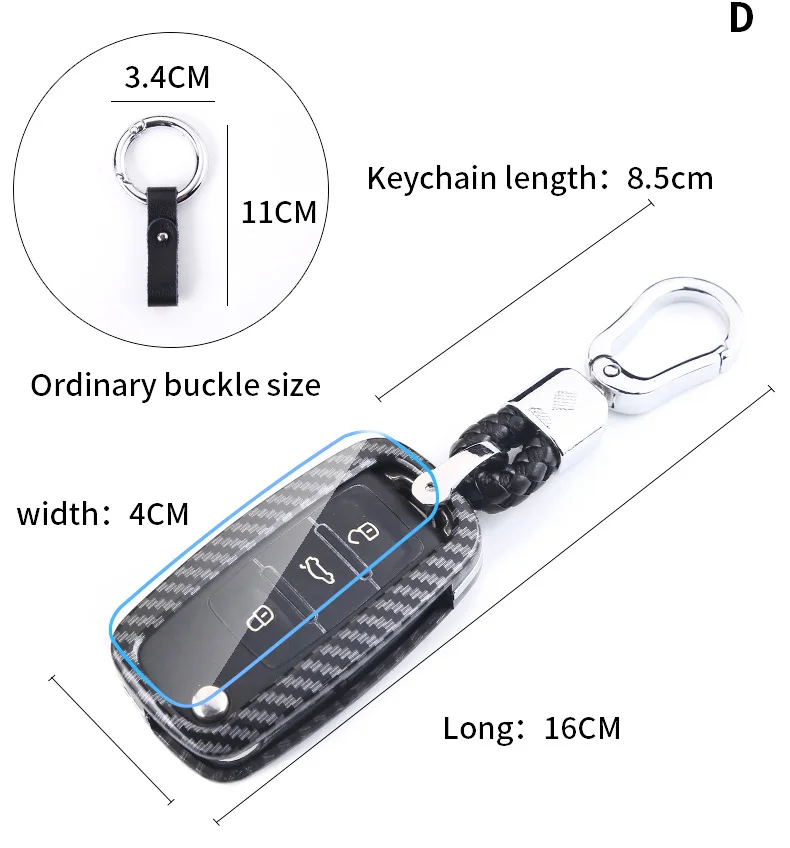 Cover chiate/telecomando per Volkswagen Polo VW Golf 7 Passat Tiguan Scirocco Skoda Octavia Seat -