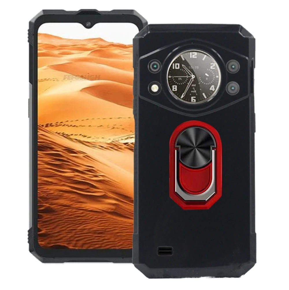 Enhanced Product Title: Durable Silicone Phone Case with Finger Ring and Bracket