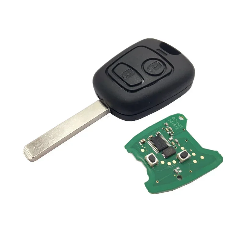 

Remote Car Key433MHZ ID46 Chip For Citroen C1 C2 C3 C4 Saxo Picasso Xsara For Peugeot 106 206 306 307 207 407Partner Battery not