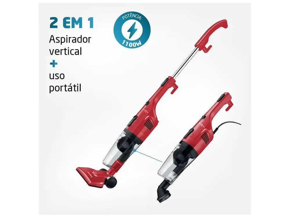 Aspirador de Pó 2 em 1 Mondial 1100W Turbo Cycle - 220V 4